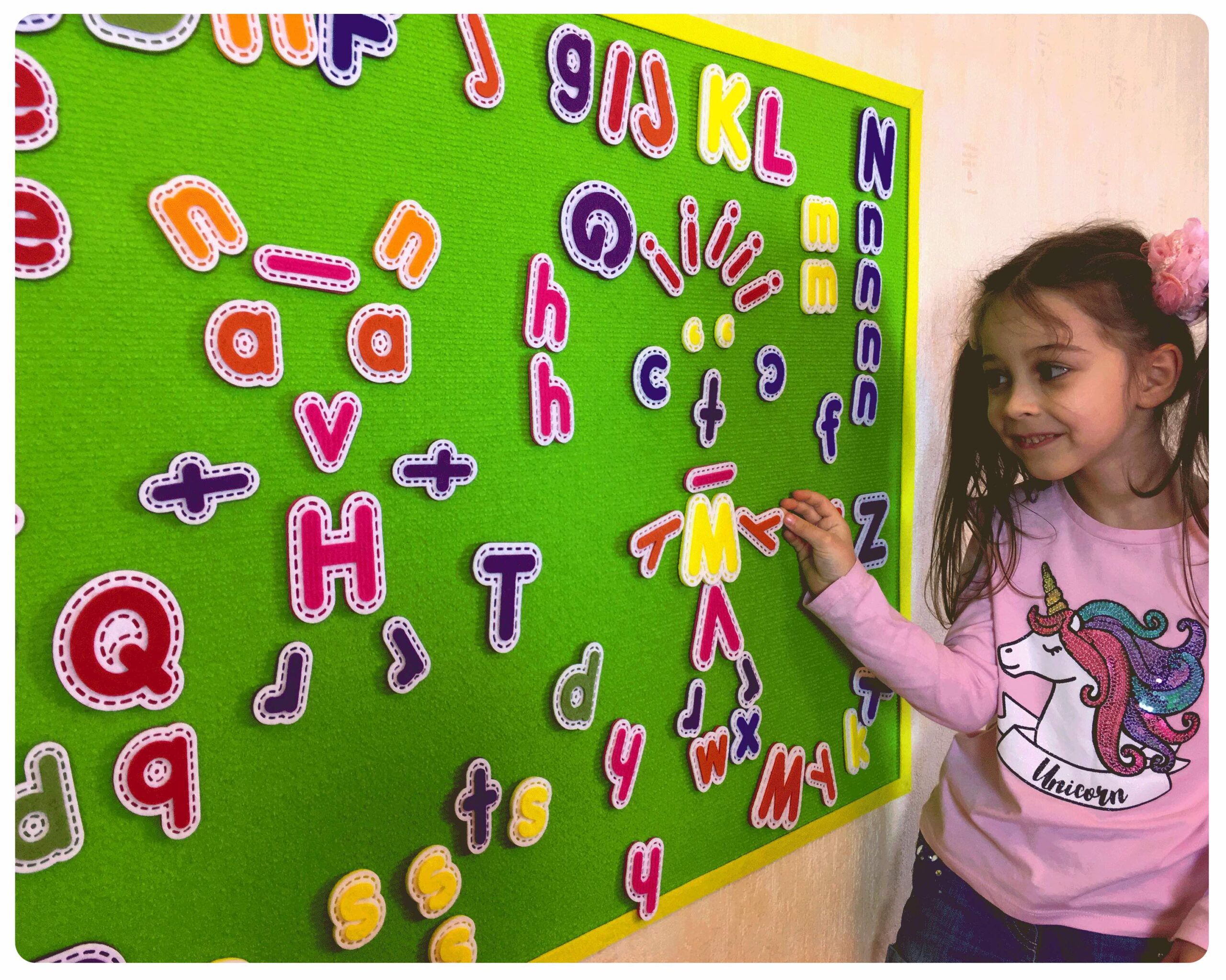 Абетка на липучках! Українська та Англійска мови!